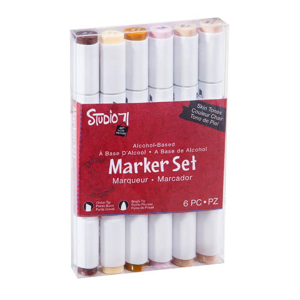 Studio71 Marker Skin Tones 6Pk