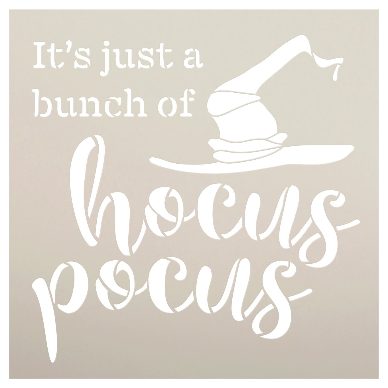 StudioR12 Bunch of Hocus Pocus Stencil for Halloween Decor, STCL3431, 9 studior12-bunch-of-hocus-pocus-stencil-for-halloween-decor-stcl3431-9-x-9-walmart-com