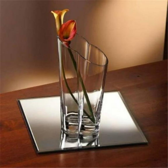 StudioSilversmiths 43587 8 in. Square Mirror Tray