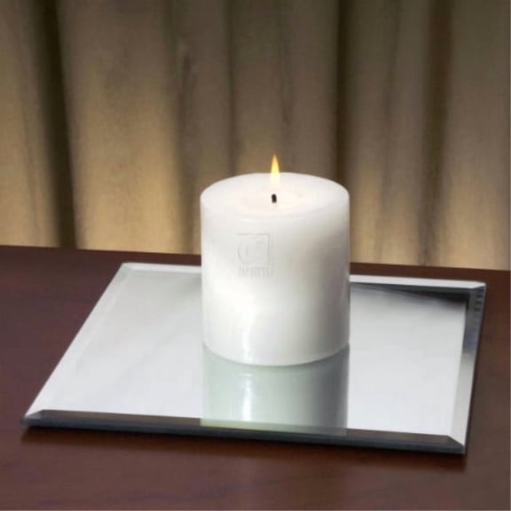 StudioSilversmiths 43589 13 in. Square Mirror Tray