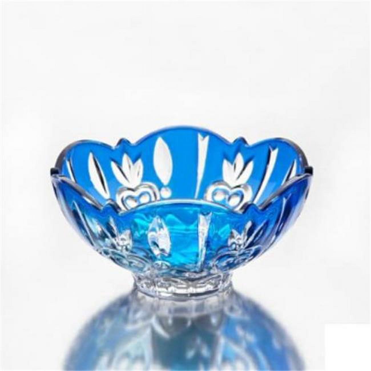 StudioSilversmiths 43990 Fine Blue Crystal Candy Dish