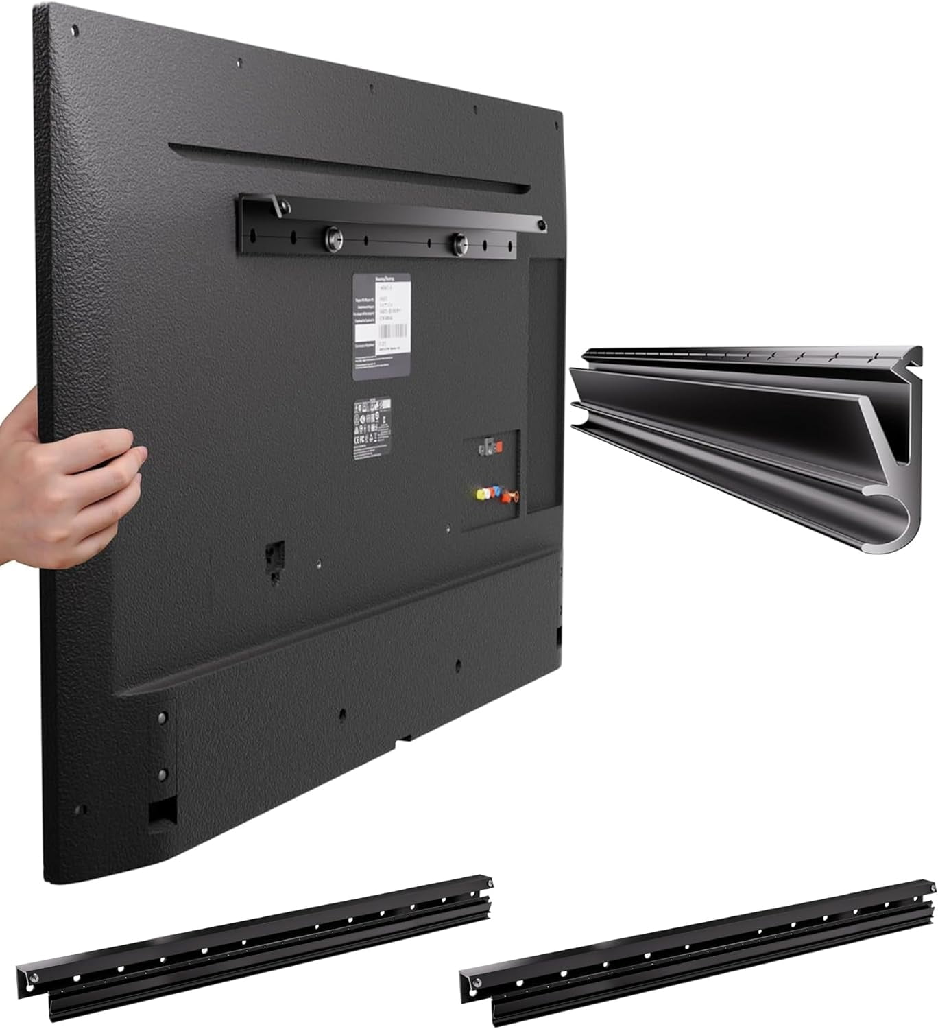 Studless TV Wall Mount Universal for 32-75 Inch TVs | 𝟐-𝐏𝐚𝐜𝐤 No Drill ...