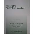 thumbnail image 1 of Pre-Owned Student Solutions Manual for Finite Mathematics (Paperback) 0321228278 9780321228277, 1 of 1