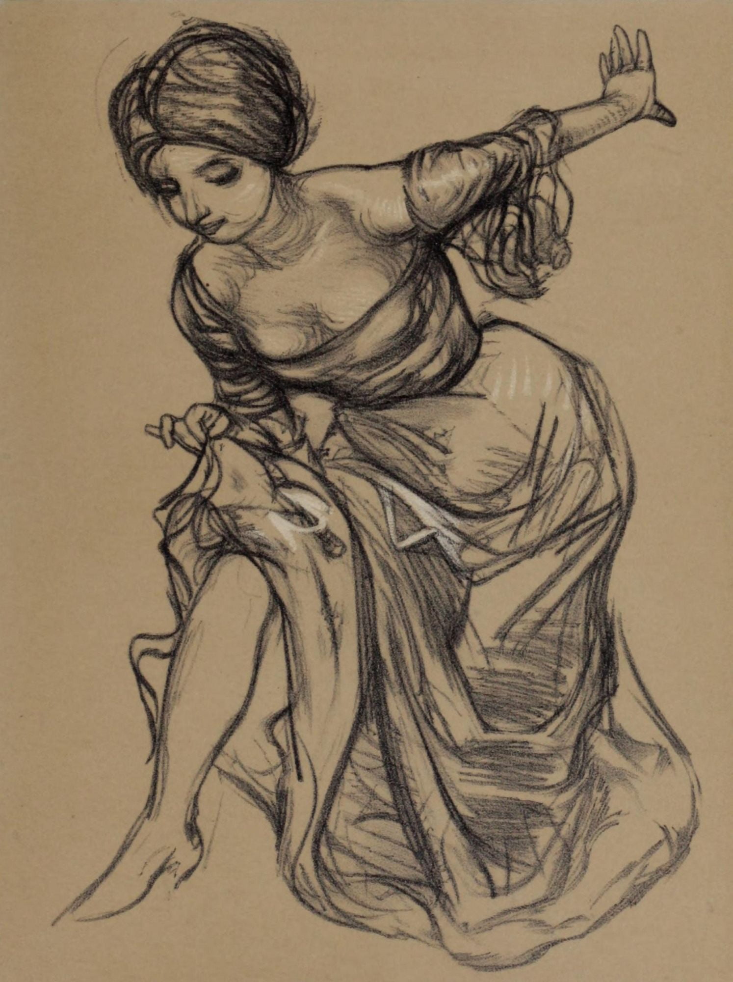 Study 1902 Canvas Art - Leo Putz (18 x 24)