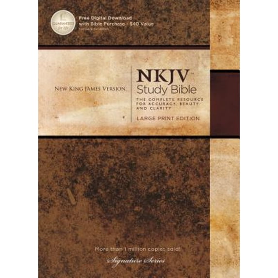 Pre-Owned Study Bible-NKJV-Large Print (Hardcover) 1418549967 9781418549961