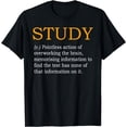 thumbnail image 1 of Study Definition Funny Gift for College Student T-Shirt, 1 of 4