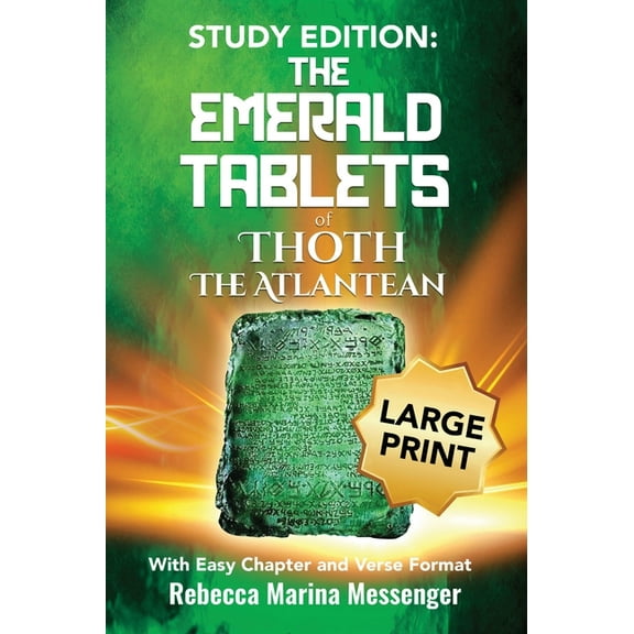 Study Edition The Emerald Tablets of Thoth The Atlantean: With Easy Chapter and Verse Format, (Hardcover)