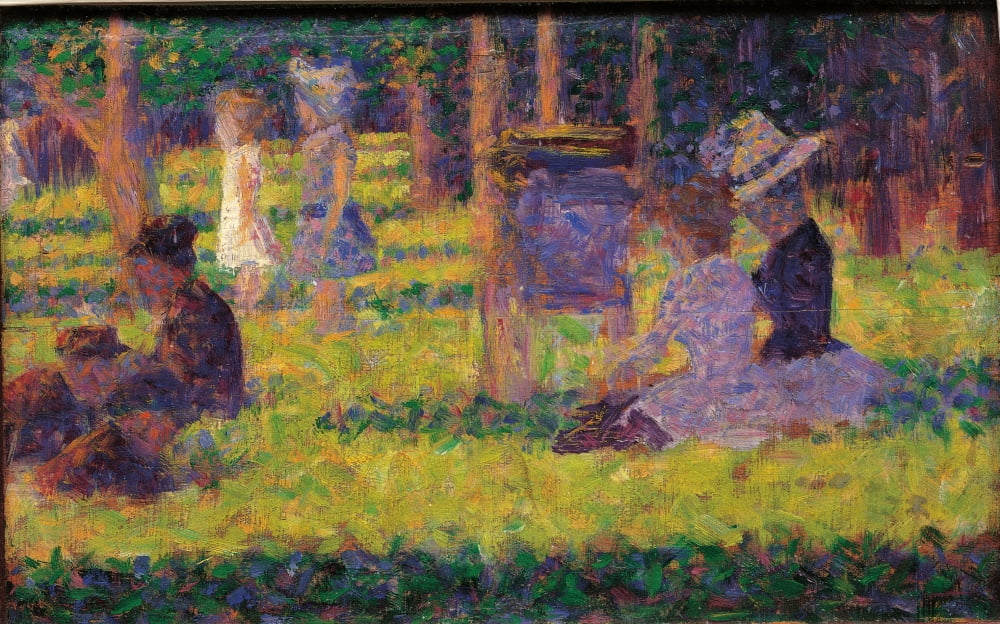 Study For A Sunday Afternoon On The Island Of La Grande Jatte Canvas Art - (36 x 24)