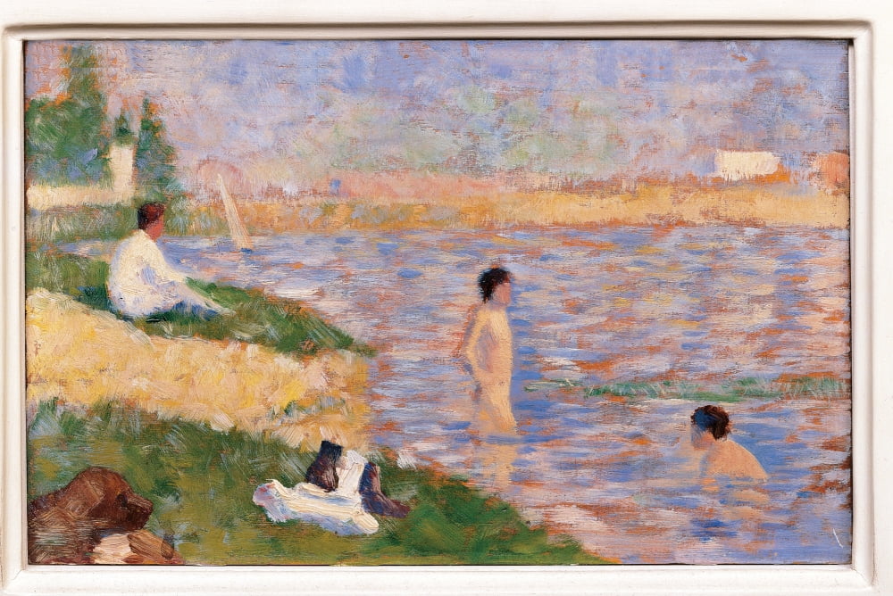 Study For Bathers At Asnires Canvas Art - (36 x 24)