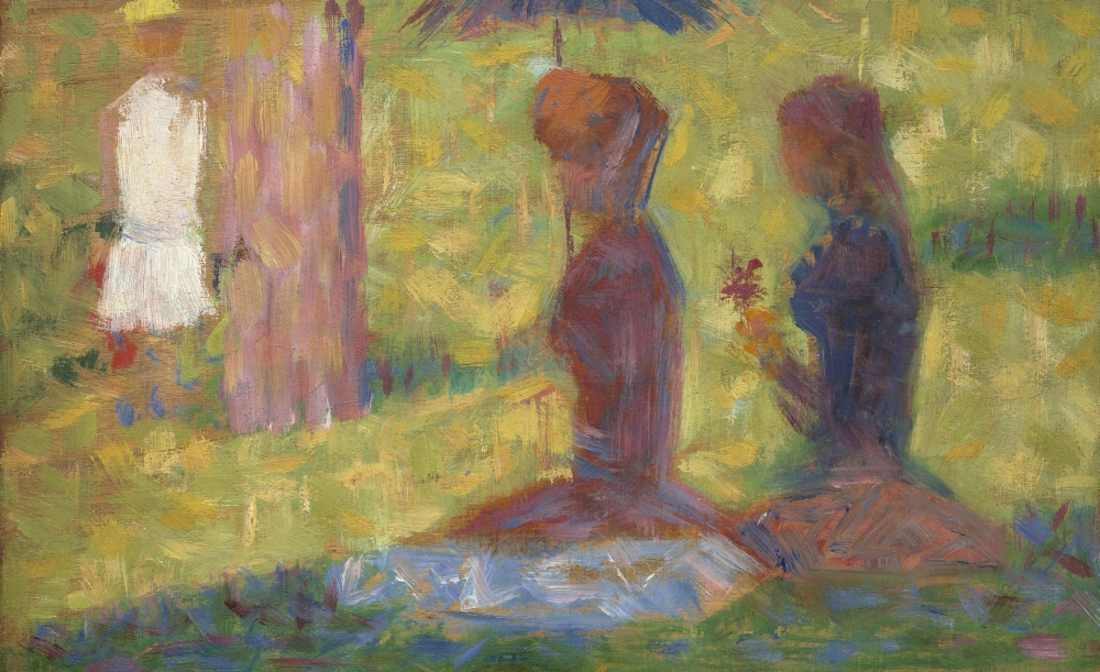 Study For La Grande Jatte Canvas Art - (24 x 18)