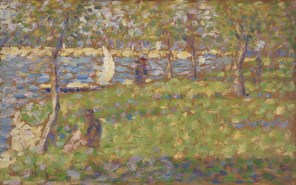 Study For La Grande Jatte Canvas Art - (36 x 24)