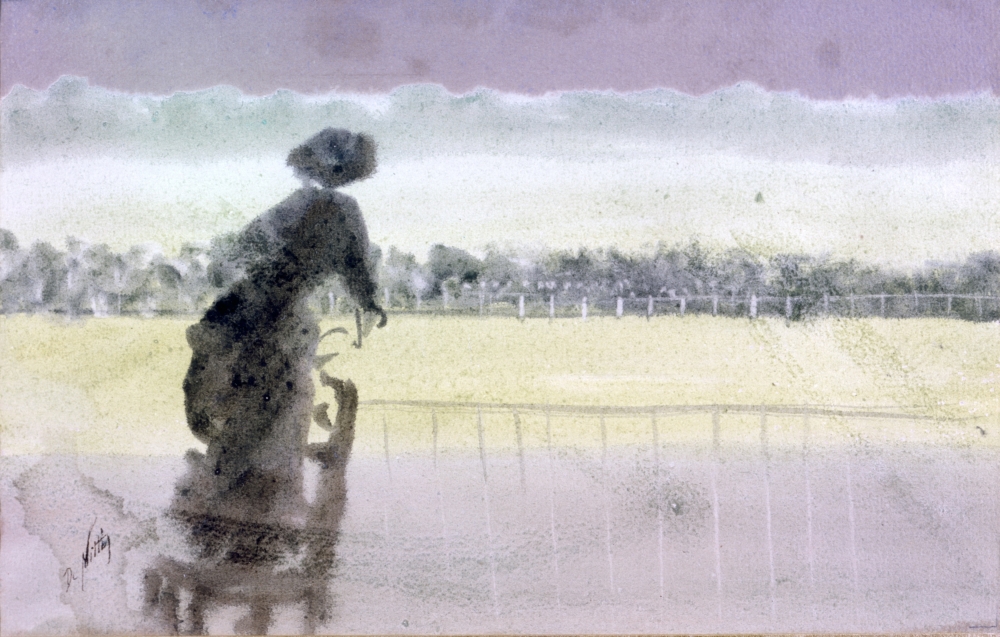 Study For Races (Studio Per Le Corse) Canvas Art - (24 x 18)
