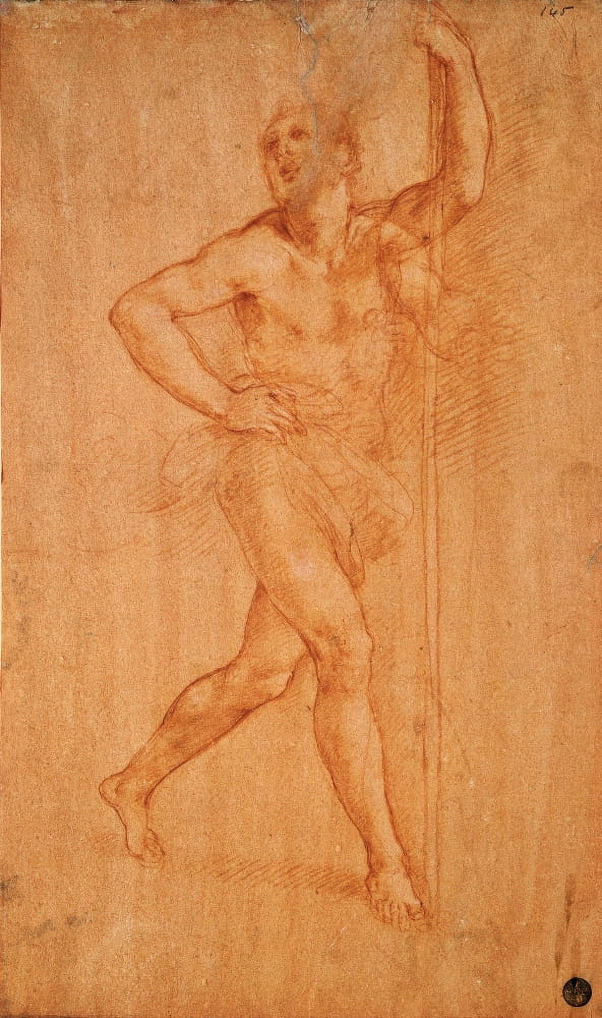 Study For St Christopher Canvas Art - (18 x 24)