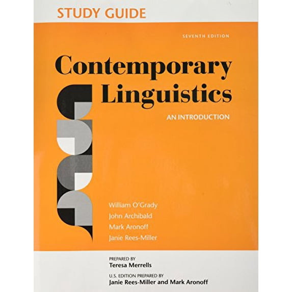 Pre-Owned Study Guide for Contemporary Linguistics (Paperback) 1319040896 9781319040895