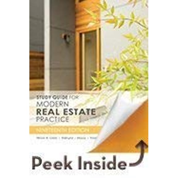 Pre-Owned Study Guide for Modern Real Estate Practice, 19th Edition (Paperback) 1475421796 9781475421798