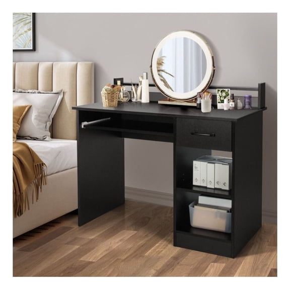 Study Laptop Table with Drawer and Keyboard Tray