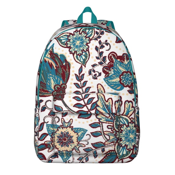 Study Ready Paisley Backpack - Bohemian Spirit for Library and Lectures, Holds All Your Learning Materials, Encouraging Gift for Academic Achievers