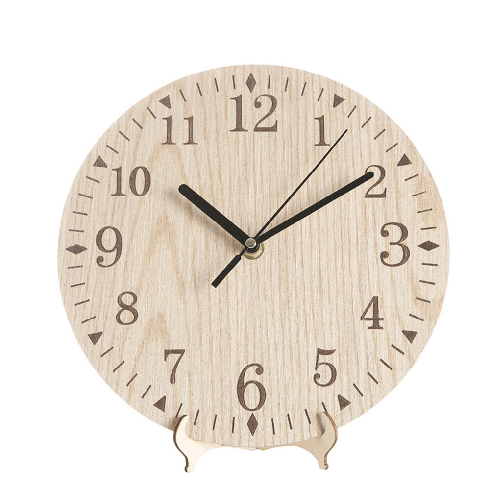 Study Room Clock Early Age Clock Wooden Clock Round Accurate Clock