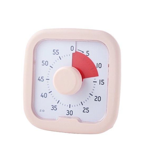 Study Routine Visual Timer for Homework and Desk Tasks, Rotating Countdown Knob Tool for Learning Tables and Classrooms