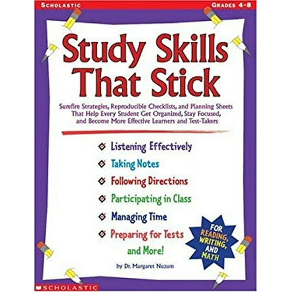 Pre-Owned Study Skills That Stick (Paperback) 0439060702 9780439060707