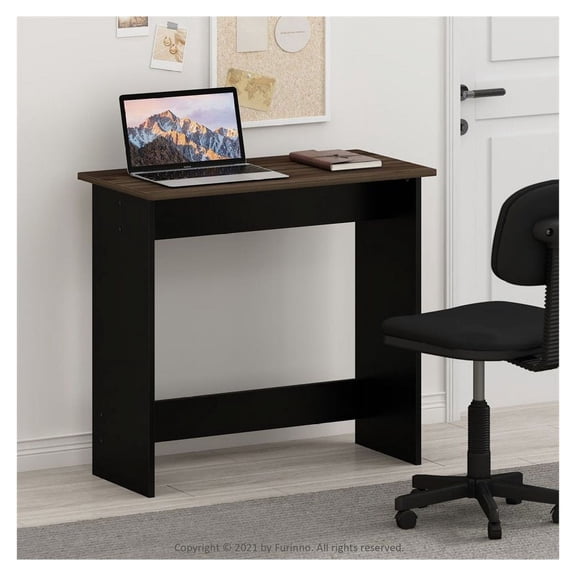 Study Table, Columbia Walnut - Compact Student Desk for Home Office - Durable Wood Writing Table - Small Space Solution - 31.5" Wide