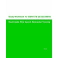 thumbnail image 1 of Study Workbook for ISBN 978-1933039640 Real Estate Title Search Abstractor Training (Paperback), 1 of 1