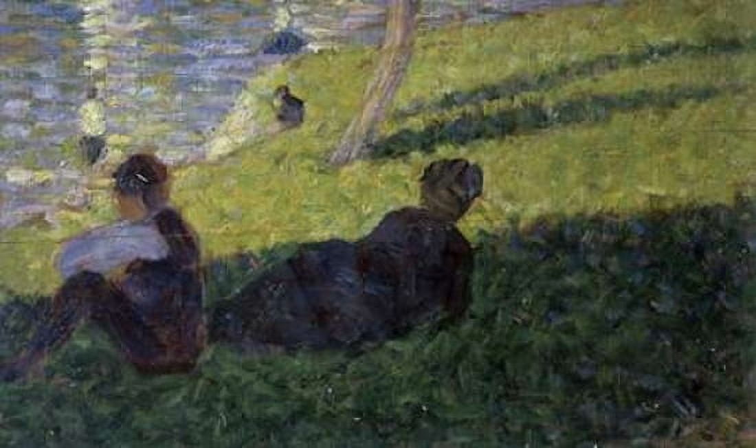 Study for A Sunday on La Grande Jatte I Canvas Art - Georges Seurat (12 x 18)