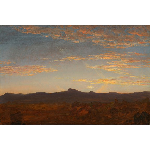 Study for "Catskill Creek" by Thomas Cole - 12" x 18" Art Print Wall Decor