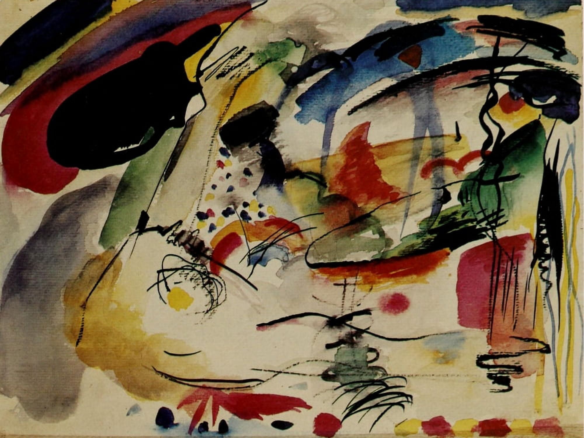 Study for Improvisation 33 1913 Canvas Art - Wassily Kandinsky (18 x 24)