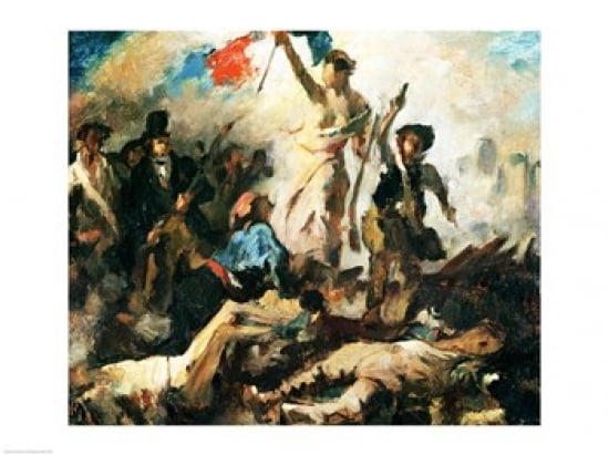 Study for Liberty Leading the People Canvas Art - Eugene Delacroix (36 x 24)