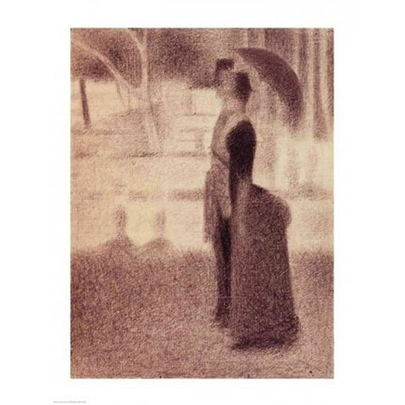 Study for Sunday Afternoon on The Island of La Grande Jatte Poster Print by Georges Seurat - 24 x 36 in. - Large