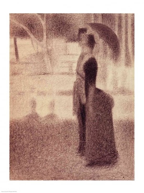 Study for Sunday Afternoon on the Island of La Grande Jatte Canvas Art - Georges Seurat (18 x 24)