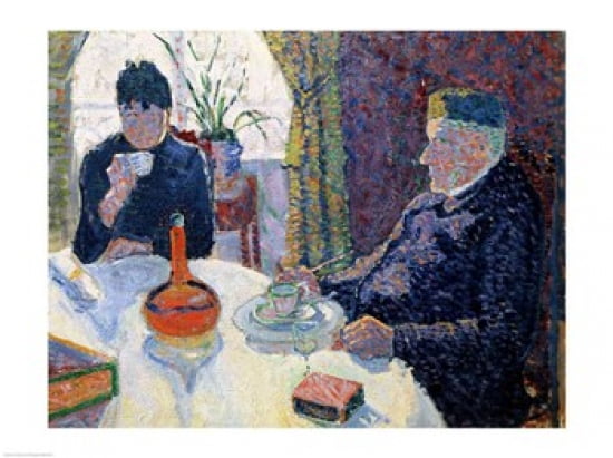 Study for The Dining Room c1886 Canvas Art - Paul Signac (24 x 18)