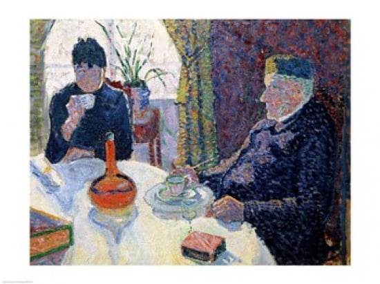 Study for The Dining Room c1886 Canvas Art - Paul Signac (36 x 24)