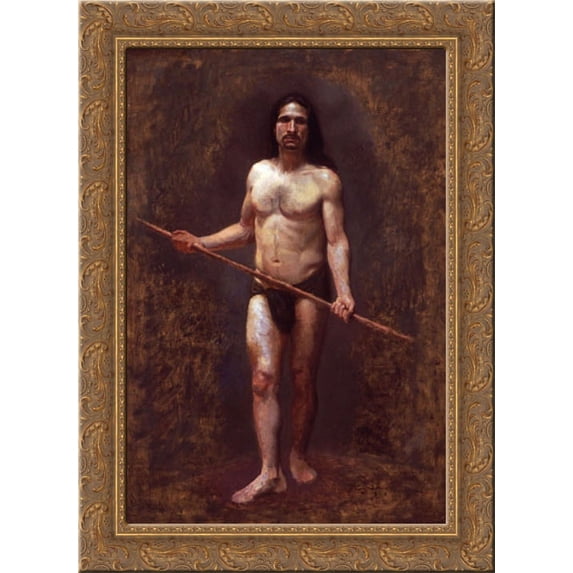 Study for The Prophecy 19x24 Gold Ornate Wood Framed Canvas Art by Devonas, Patrick