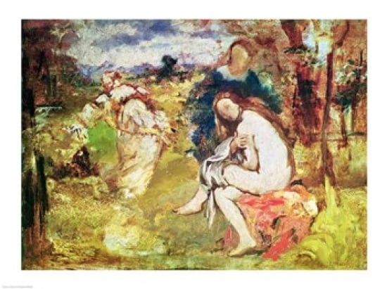 Study for The Surprised Nymph 1860 Canvas Art - Edouard Manet (24 x 18)