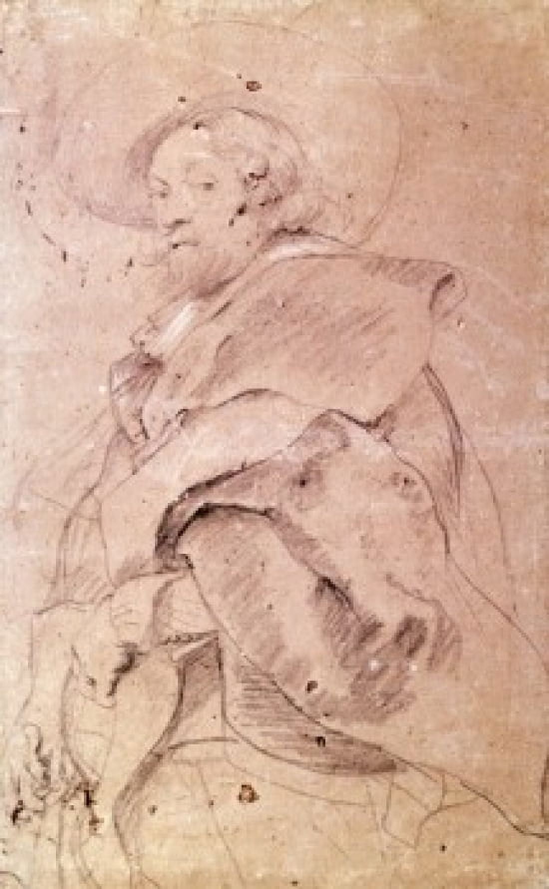 Study for a Self-Portrait Rubens Peter Paul (1577-1640Flemish) Canvas Art - Peter Paul Rubens (18 x 24)