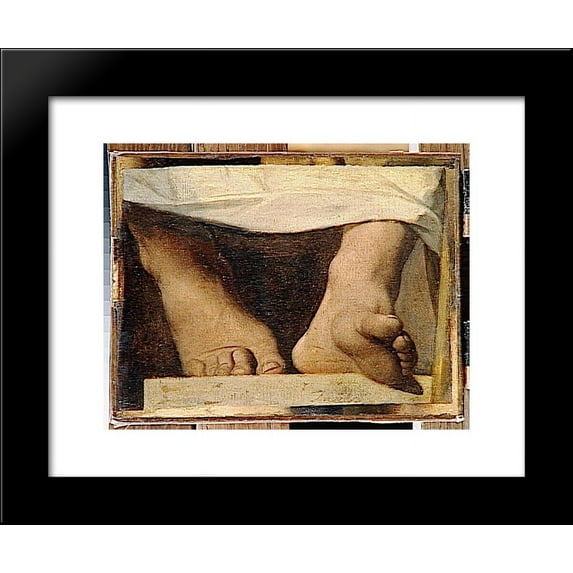 Study for the Apotheosis of Homer, Homer's feet 20x24 Framed Art Print by Jean Auguste Dominique Ingres