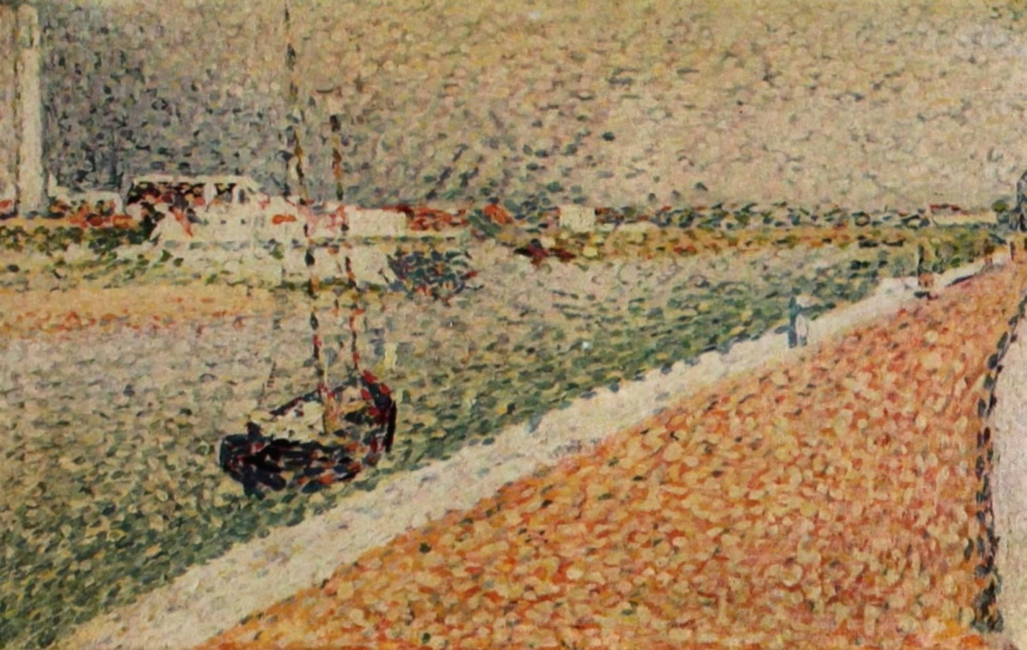 Study for the Chanel of Gravelines Canvas Art - George Seurat (18 x 24)