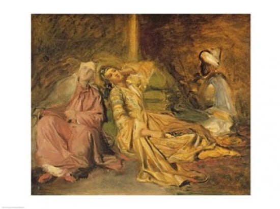 Study for the Interior of a Harem Canvas Art - Theodore Chasseriau (24 x 18)