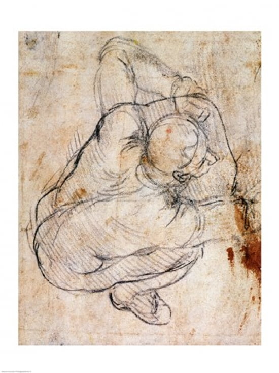 Study for the Last Judgement Canvas Art - Michelangelo Buonarroti (18 x 24)
