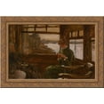 thumbnail image 1 of Study of Cathlene Newton in a Thames Tavern 24x18 Gold Ornate Wood Framed Canvas Art by Tissot, James Jacques Joseph, 1 of 2