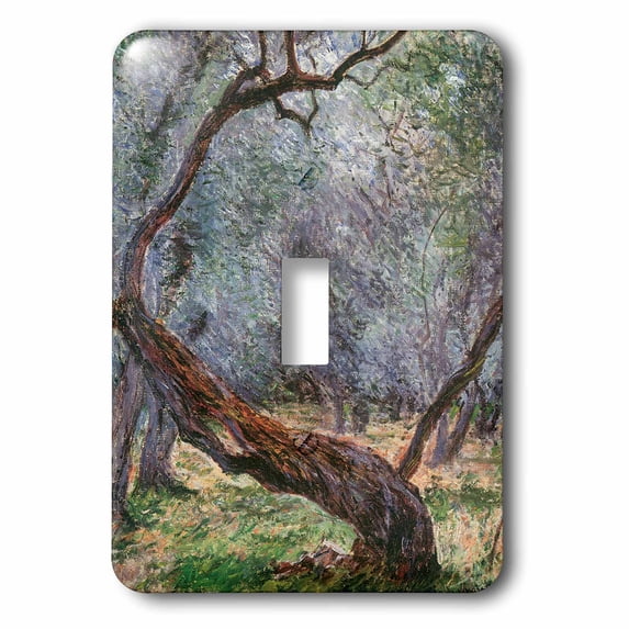3dRose, Study of Olive Trees by Claude Monet, 1884, single toggle switch