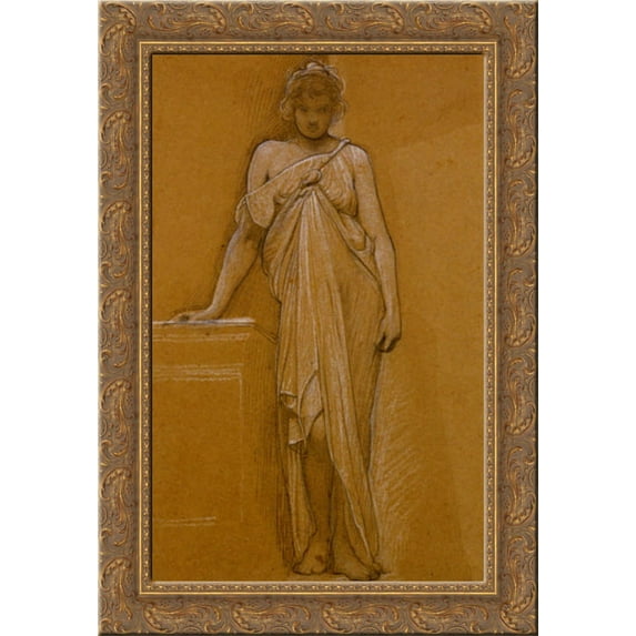 Study of a Classical Maiden 18x24 Gold Ornate Wood Framed Canvas Art by Blake, William