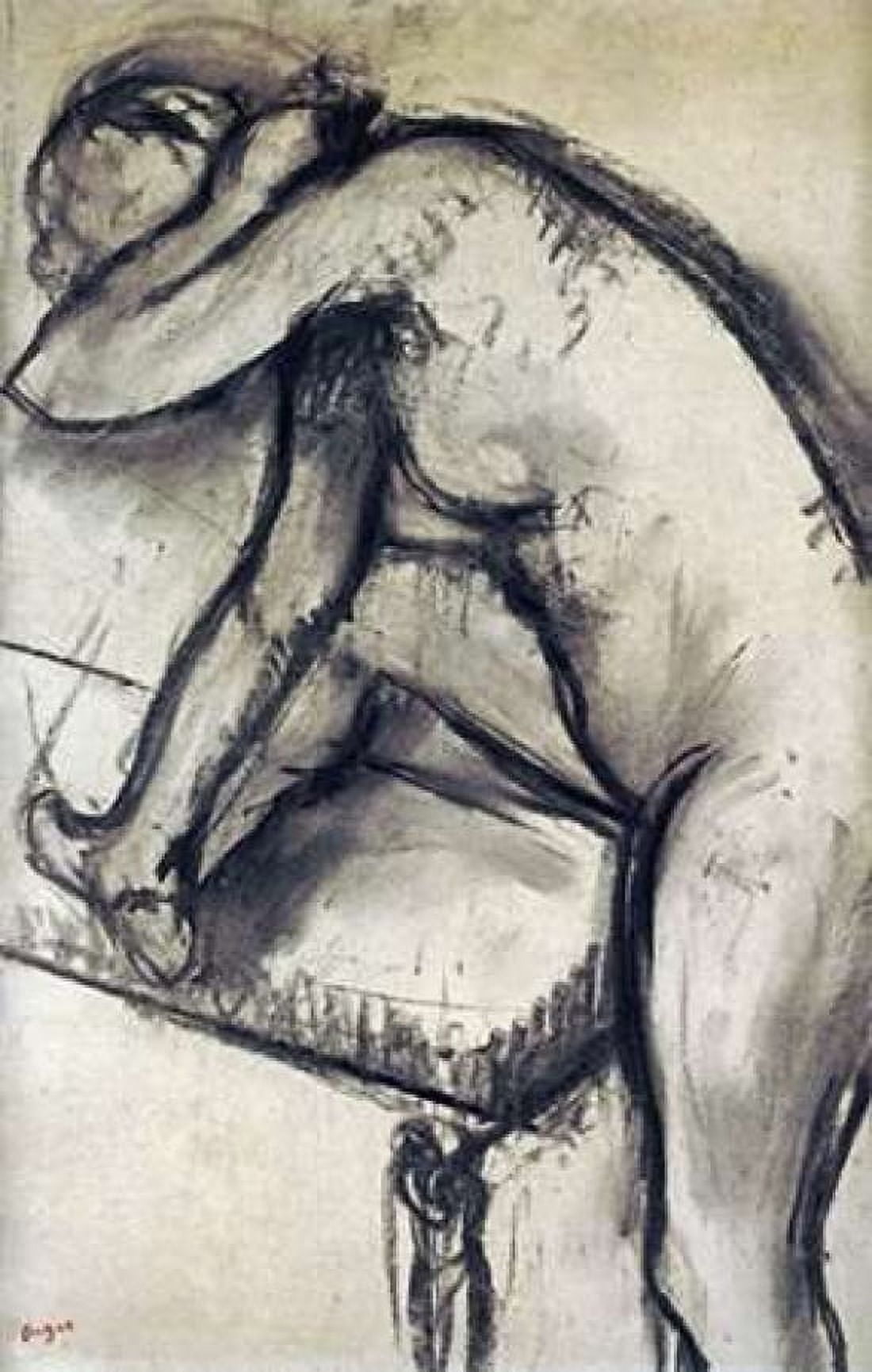 Study of a Dancer Canvas Art - Edgar Degas (12 x 18)