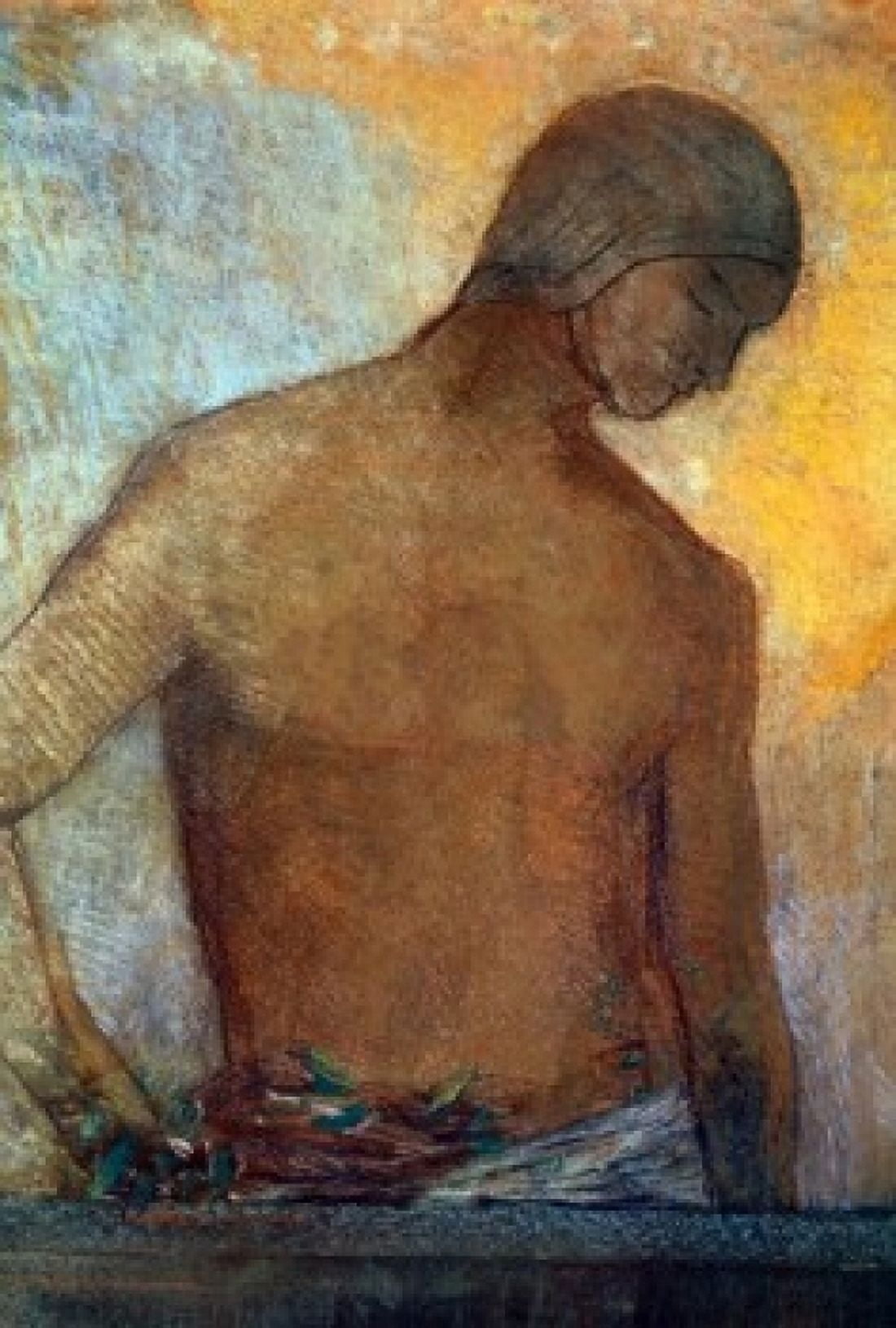 Study of a Torso by Odilon Redon pastel drawing (1840-1916) France Lyon Musee des Beaux-Arts Canvas Art - Odilon Redon (24 x 36)