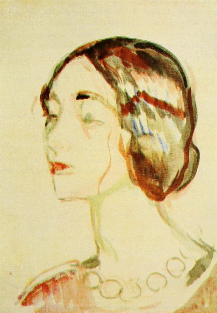 Study of a head Birgitte 1927-8 Canvas Art - Edvard Munch (18 x 24)