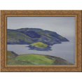 thumbnail image 1 of Study of a shore 24x18 Gold Ornate Wood Framed Canvas Art by Nicholas Roerich, 1 of 2