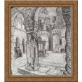thumbnail image 1 of Study of scene design for Princess Maleine 24x20 Gold Ornate Wood Framed Canvas Art by Nicholas Roerich, 1 of 2