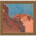 thumbnail image 1 of Study of walls 20x20 Gold Ornate Wood Framed Canvas Art by Nicholas Roerich, 1 of 2